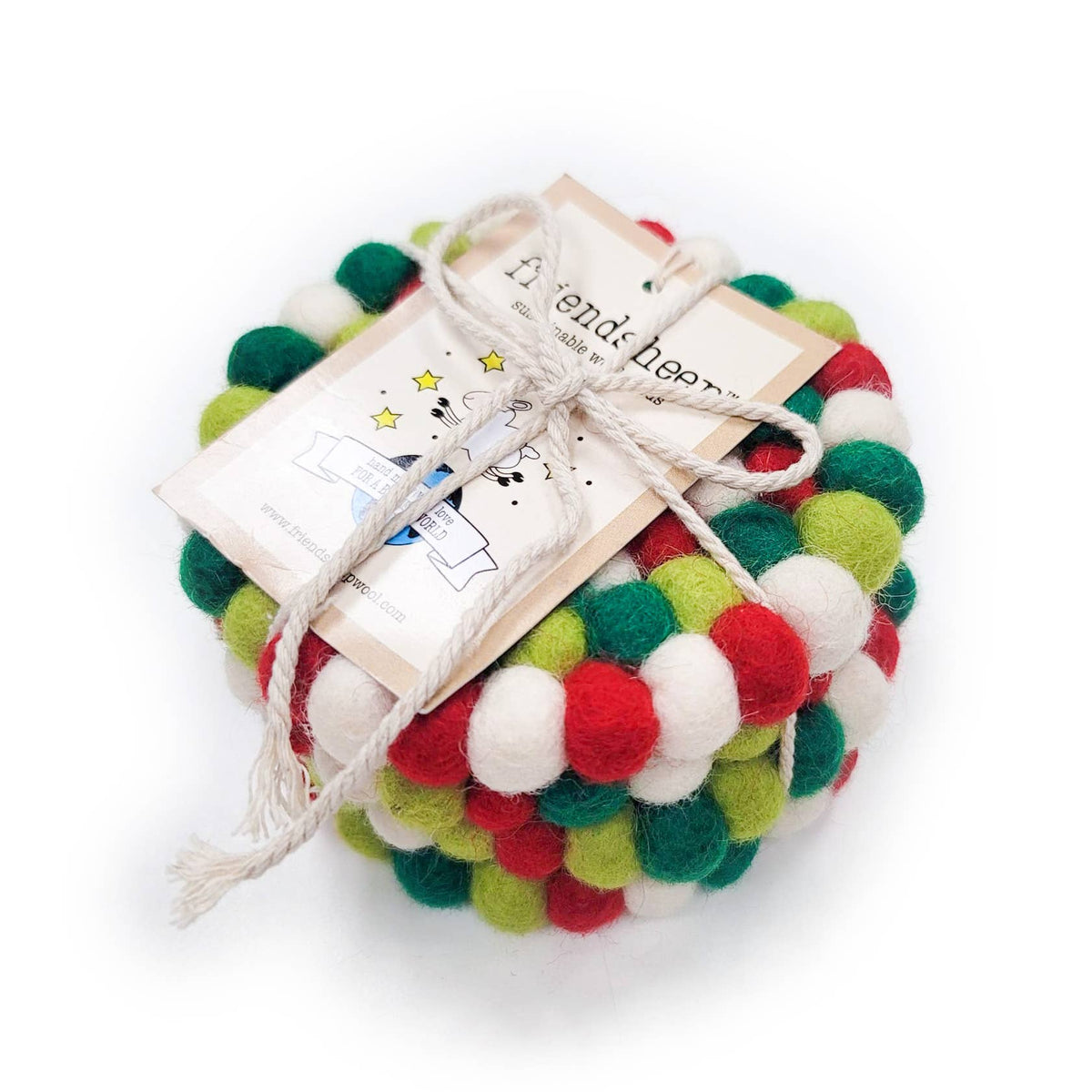 Friendsheep - North Pole Eco Coasters and Trivets