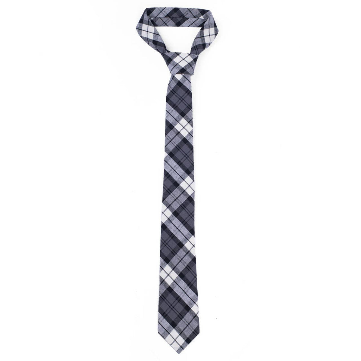 Selini New York - Men's 100% Cotton Checkered Ties 16 — alternate product image, view 2