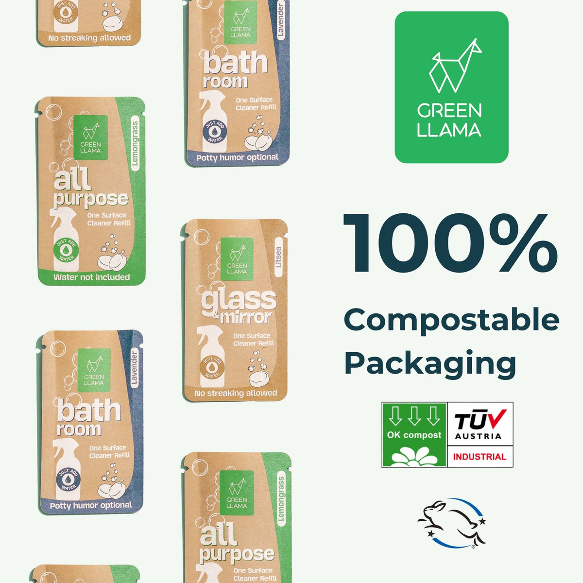 Green Llama - Green Llama Bathroom Cleaner Refill Tablets - Box Of 15