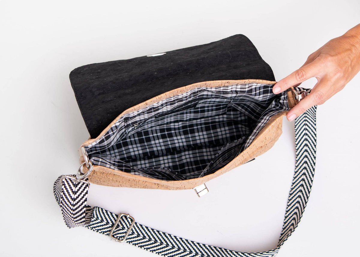 KORK & Inspired by KORK - Crescent Cork Messenger - Natural