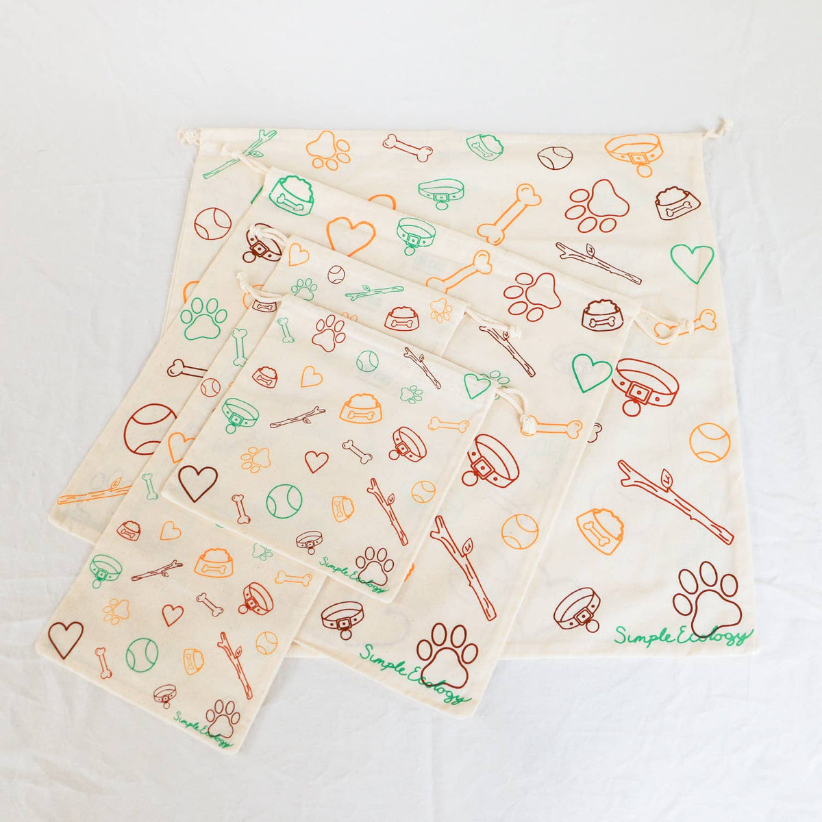 Simple Ecology - Organic Cotton Reusable Gift Bag Sets - Simple Ecology — alternate product image, view 3