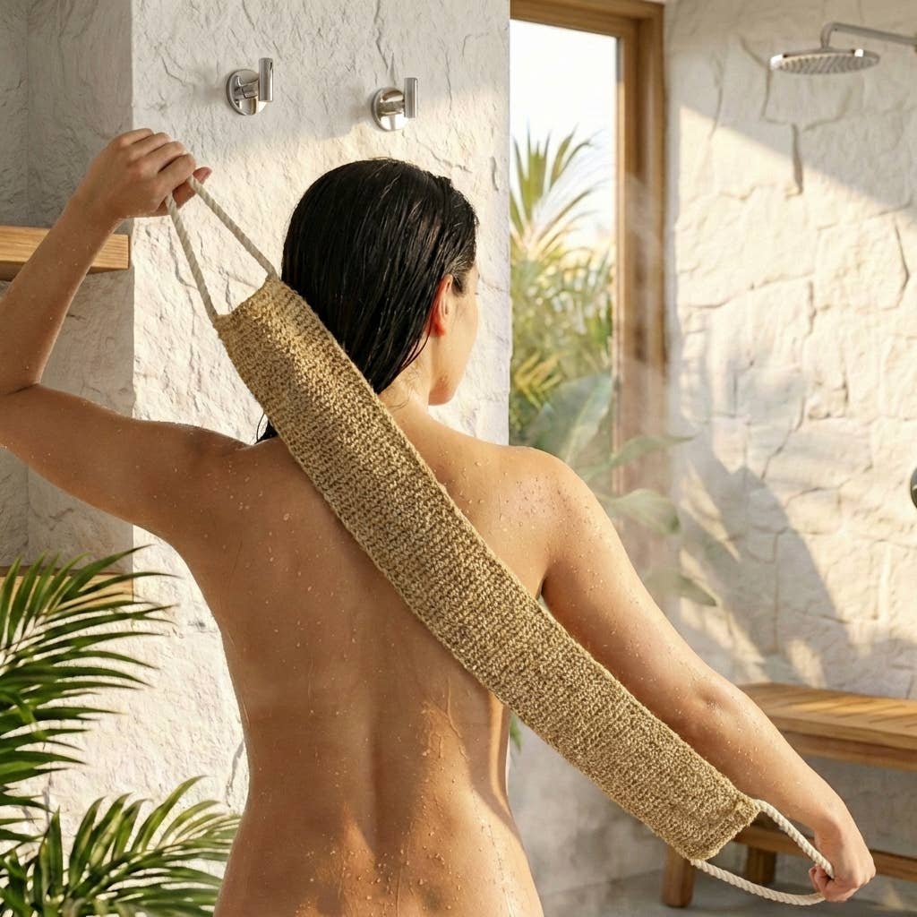 Bamboo Switch - Sisal Linen Back Exfoliating Strap, Wellness Bestseller — alternate product image, view 5