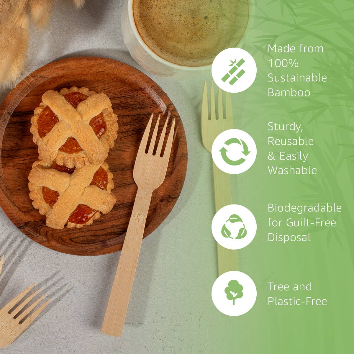 Ibambo - Ibambo Bamboo Disposable Forks Set - 600 Pack