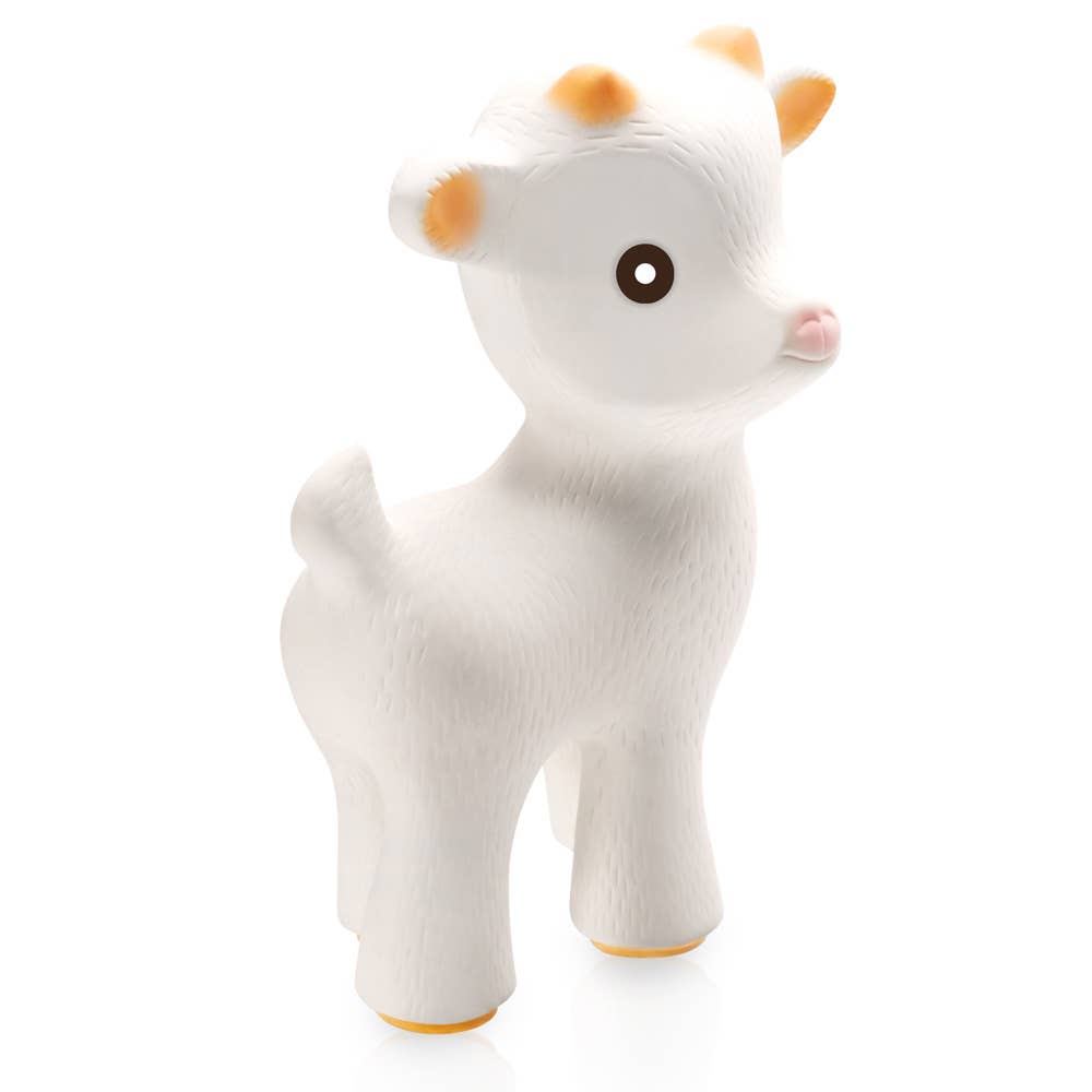 Natural Rubber Toys - Natural Rubber Teether Goat