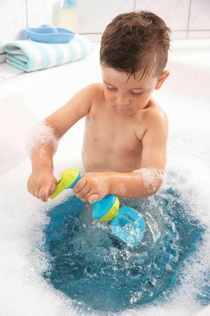 HABA USA - Batidor de baño de burbujas en azul