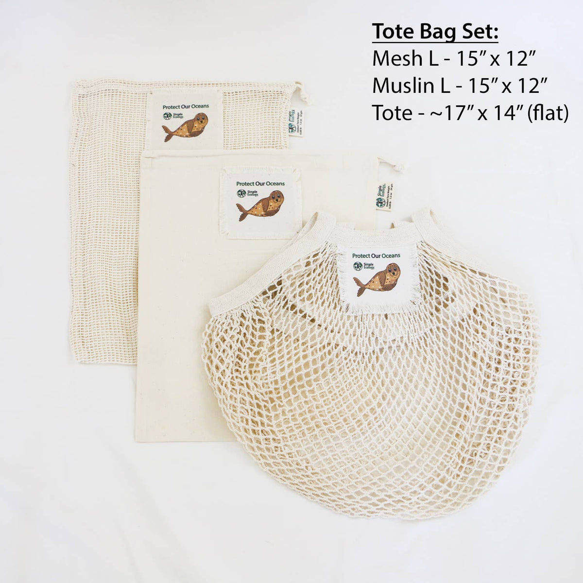 Simple Ecology - "Protect Our Oceans" Organic Cotton Gift Set -Simple Ecology
