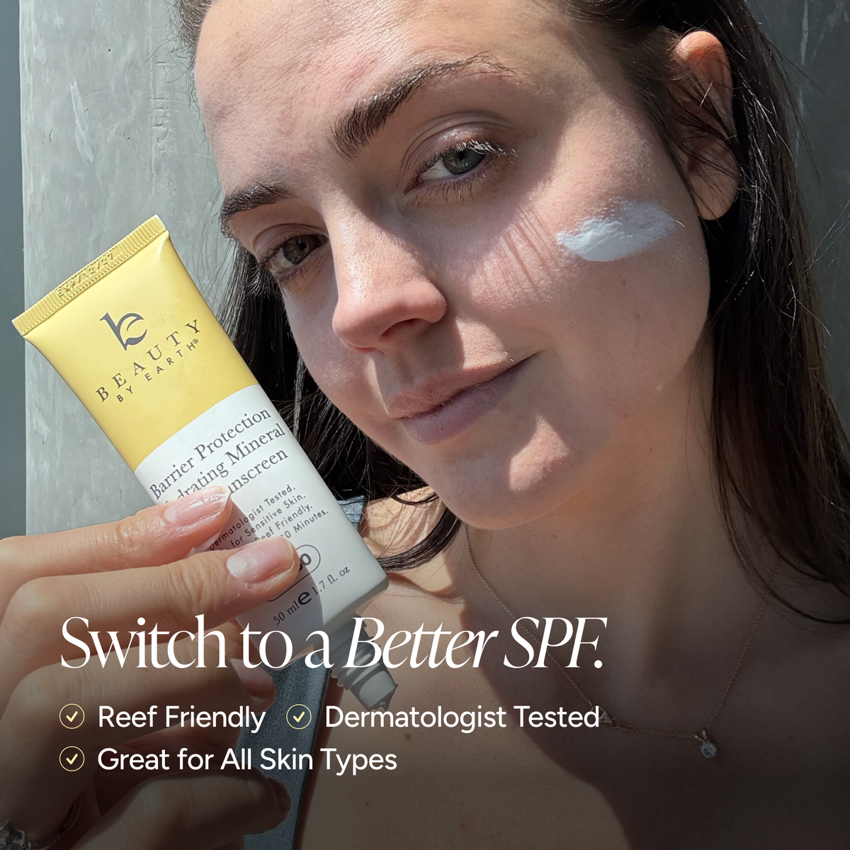Beauty By Earth - Barrier Protection Hydrating Mineral Face Sunscreen (SPF 50) — alternate product image, view 7