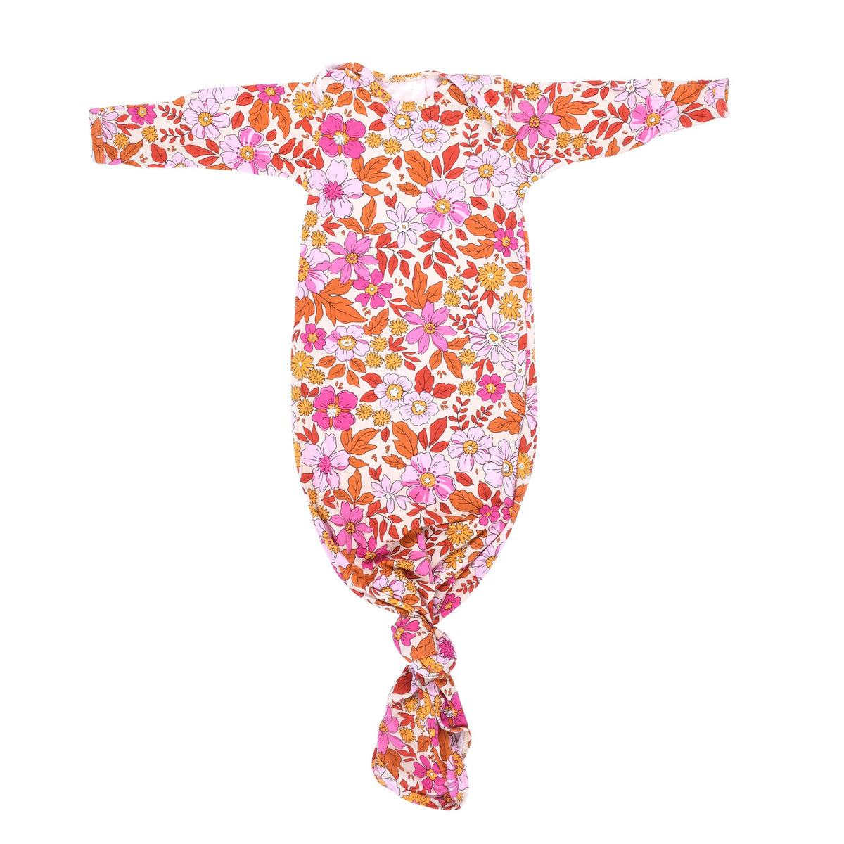 Three Little Tots - Wild Child Floral Hawaiian Knotted Gown — alternate product image, view 6