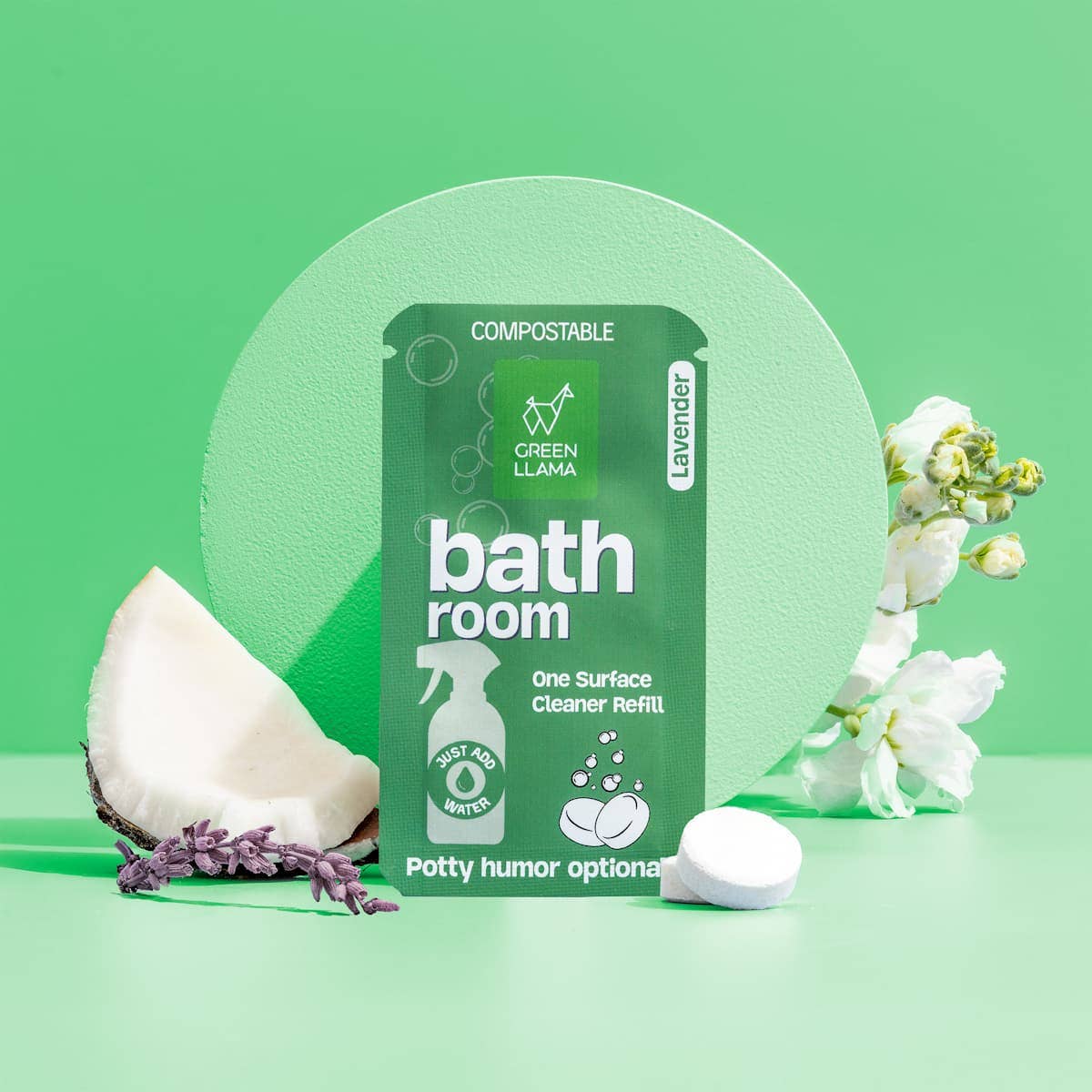 Green Llama - Green Llama Bathroom Cleaner Refill Tablets - Box Of 15