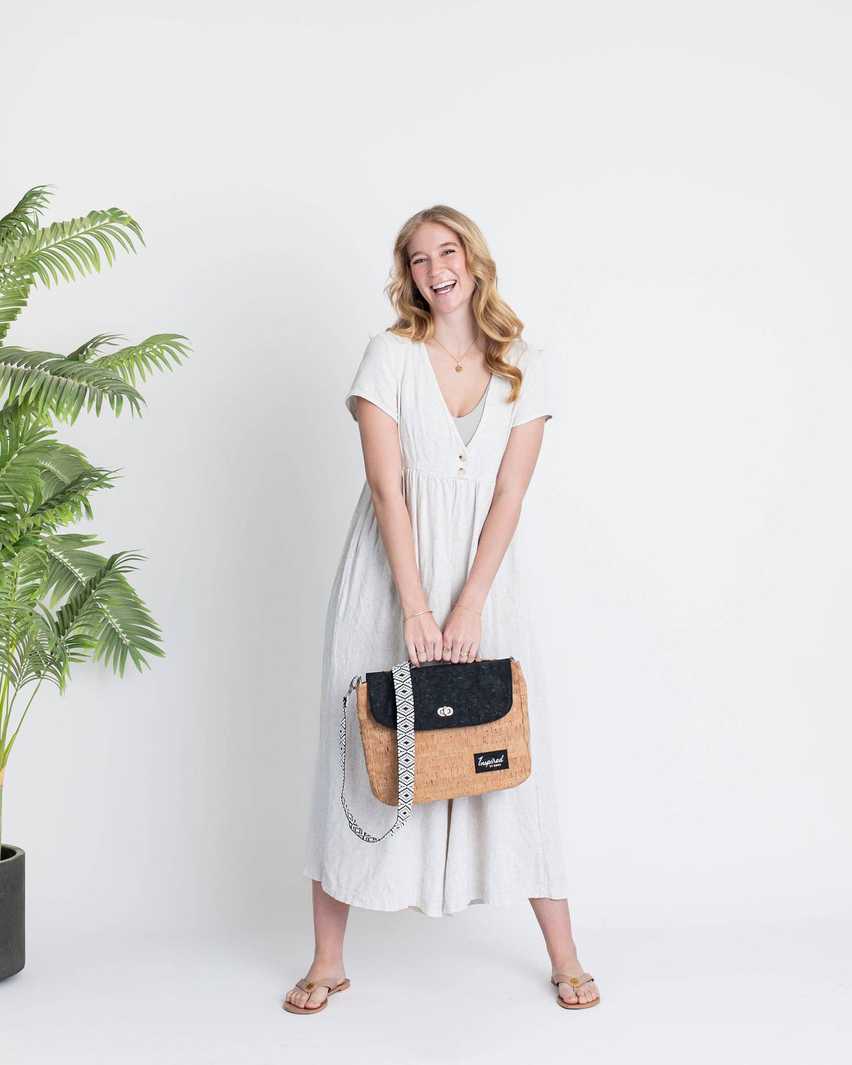 KORK & Inspired by KORK - Crescent Cork Messenger - Natural