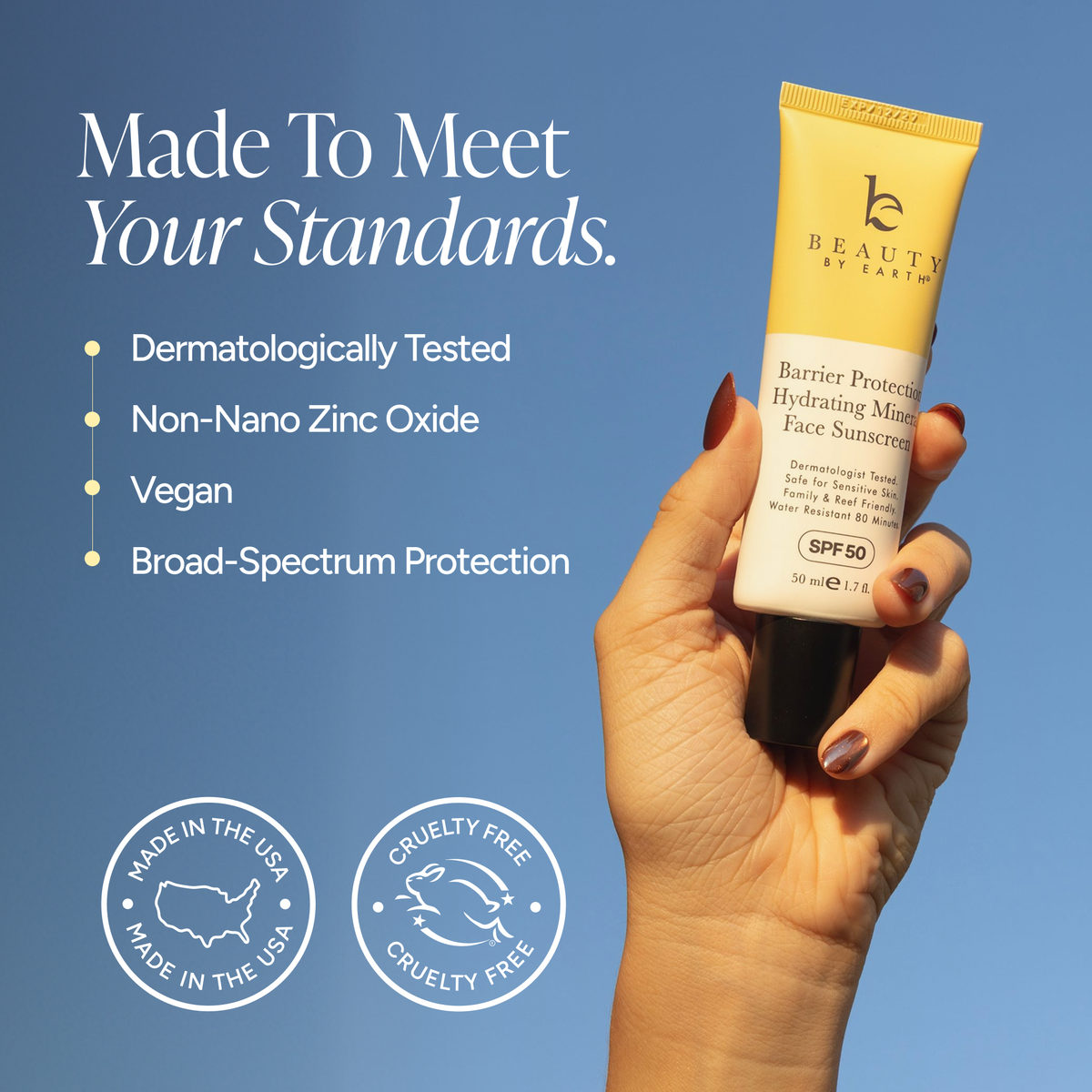Beauty By Earth - Barrier Protection Hydrating Mineral Face Sunscreen (SPF 50) — alternate product image, view 9