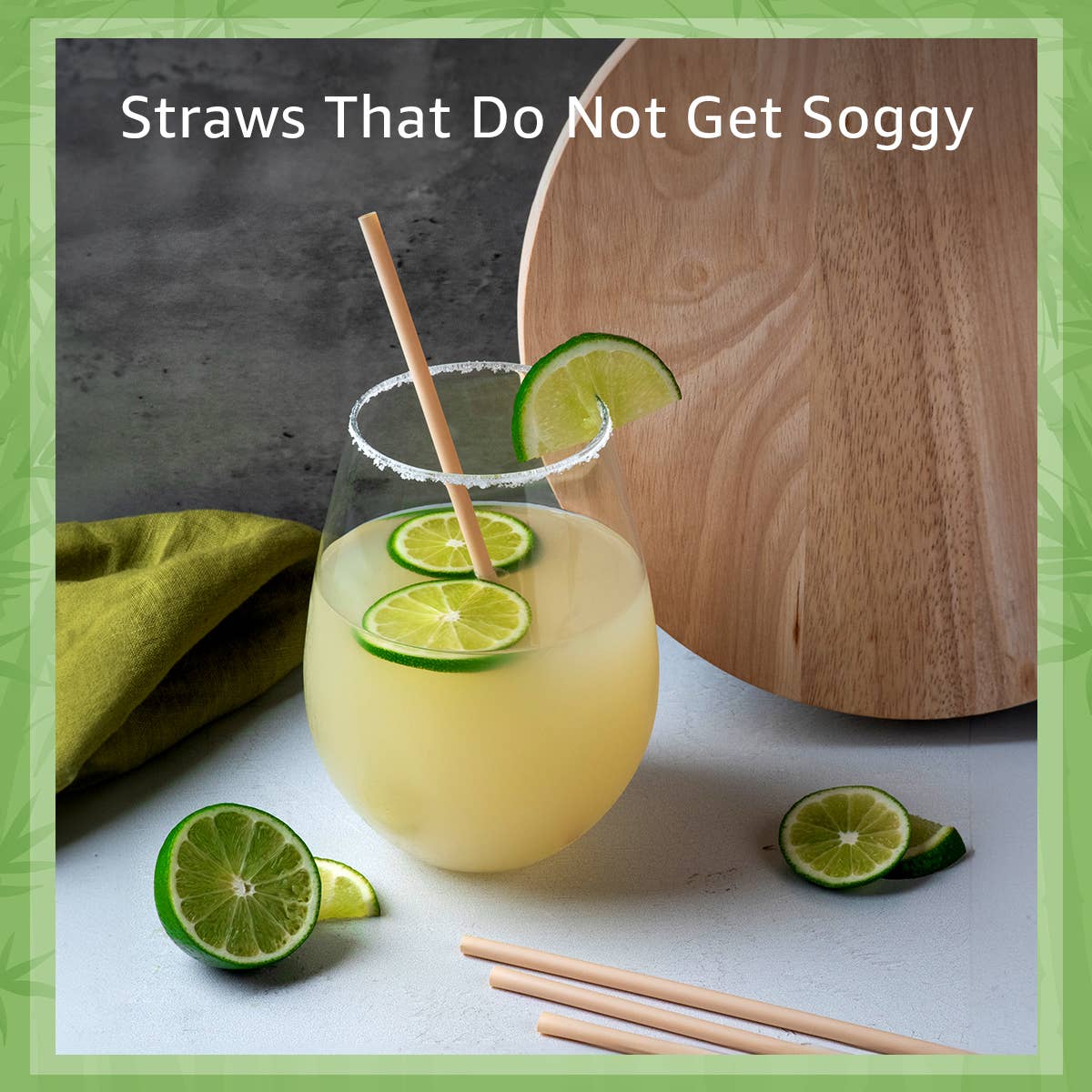 Bulk Bamboo Disposable Straws - Wrapped - 1000 Straws