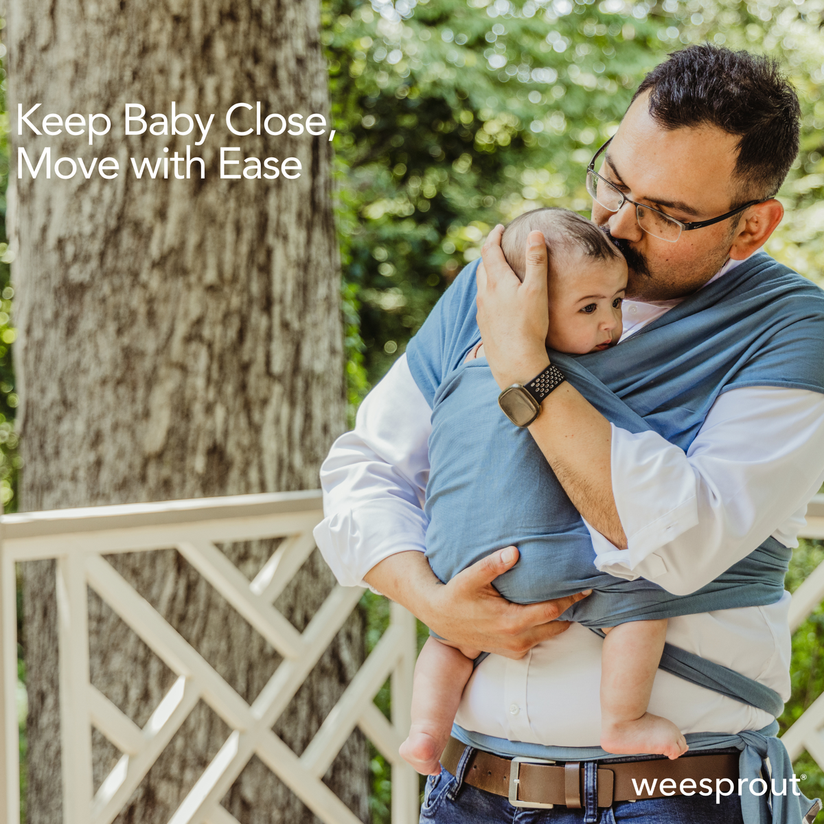 WeeSprout - Baby Wrap Carrier – Soft TENCEL™ Modal Baby Carrier — alternate product image, view 11