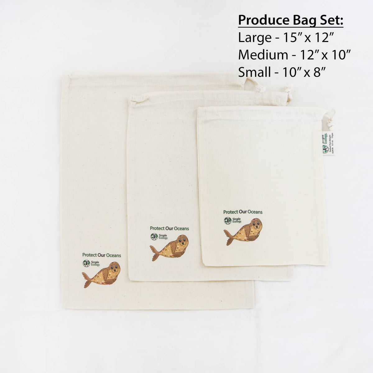 Simple Ecology - "Protect Our Oceans" Organic Cotton Gift Set -Simple Ecology