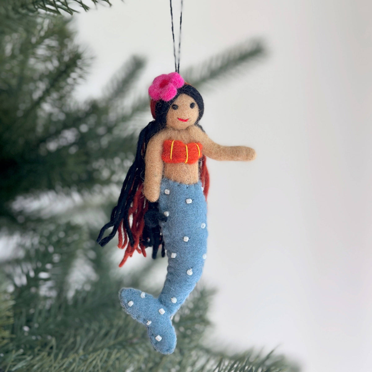 Ganapati - Felt Ornament - Silk Sea Mermaid — alternate product image, view 4