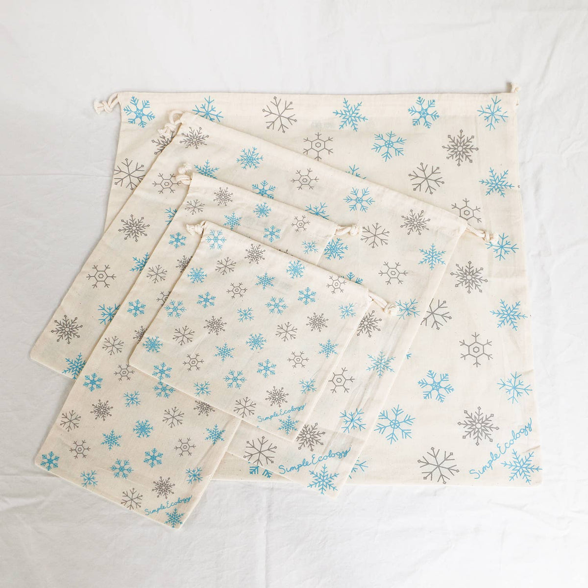 Simple Ecology - Organic Cotton Reusable Gift Bag Sets - Simple Ecology — alternate product image, view 4