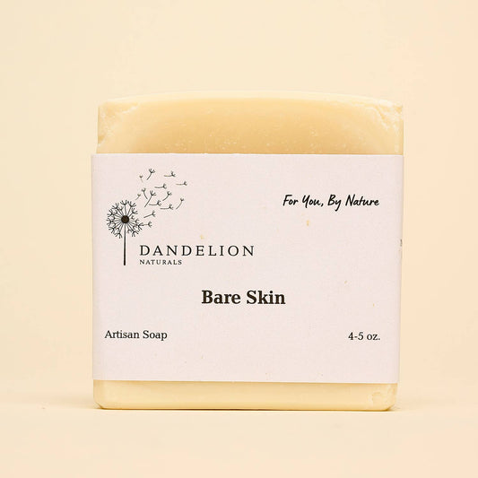 Dandelion Naturals - Jabón en barra vegano sin aroma | Jabón en barra de proceso en frío | Piel desnuda