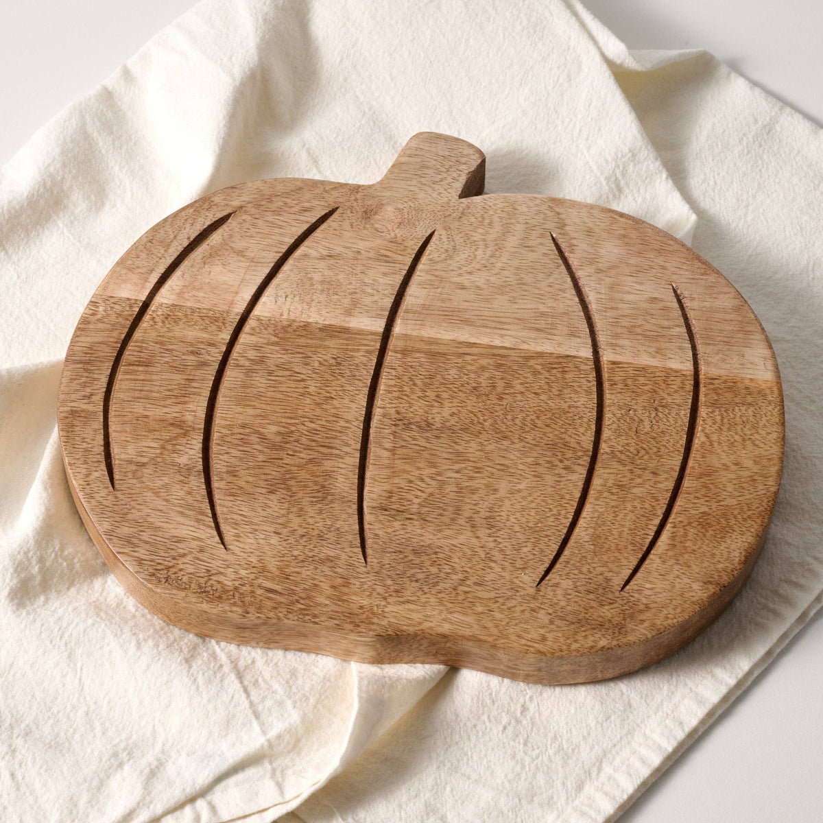 Ten Thousand Villages - Jaik Pumpkin Mango Wood Serving Board