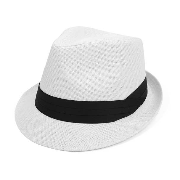 Selini New York - Woven Fashion Trilby Fedora with Black Band — alternate product image, view 2