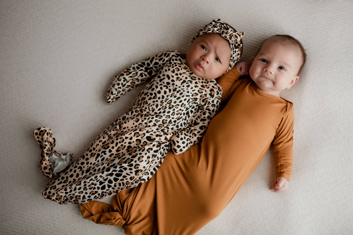 Three Little Tots - Leopard Knotted Gown — alternate product image, view 20