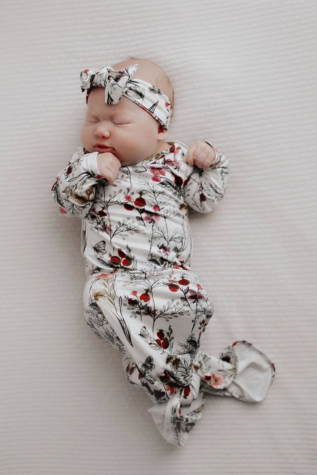 Three Little Tots - Floral Flower Knotted Gown — alternate product image, view 4