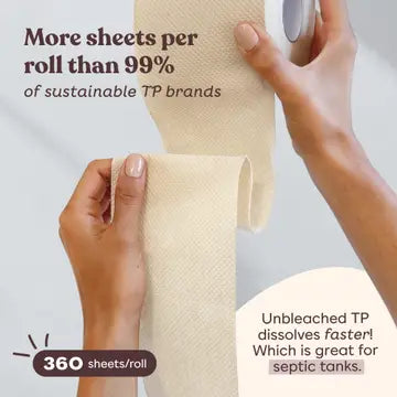Bamboo Toilet Paper - 36 rolls pack