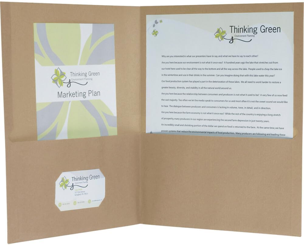 Natural 2-Pocket Folder (Single Folder)