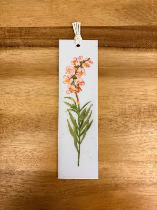 The Raven’s Edge Studio - Plantable Bookmark: 2 in 1 Wildflower Bookmark, Snapdragon 
