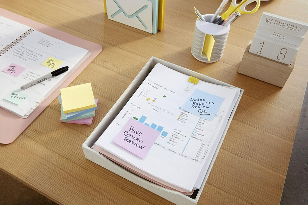 Greener Post-It Notes 3x3 pads - Set of 4 Pads