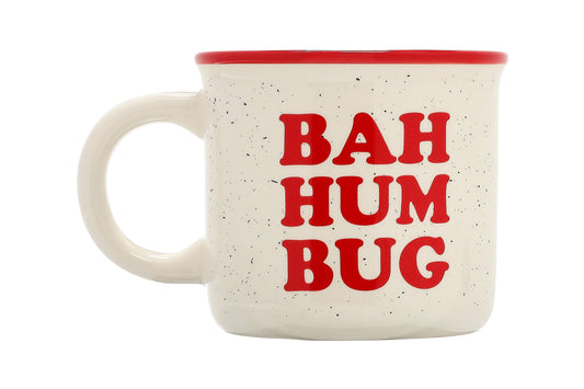 Taza de campamento navideña - Bah Hum Bug