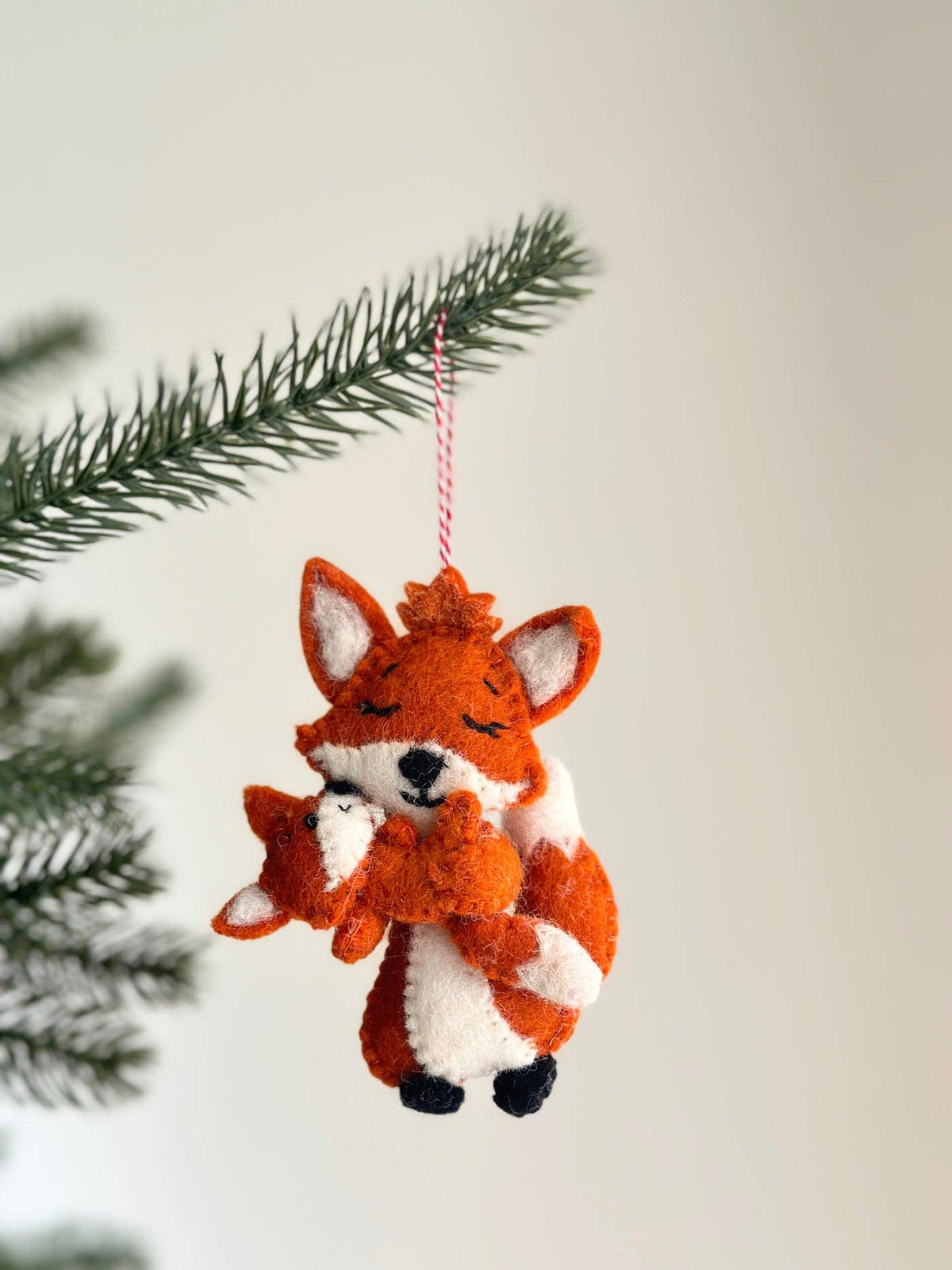 Ganapati - Felt Ornament - Fox and Baby — alternate product image, view 3
