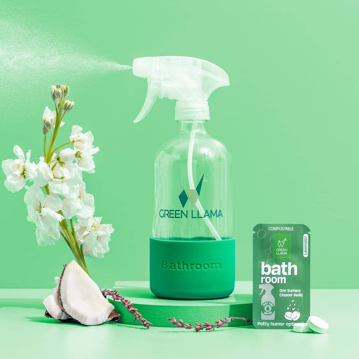 Green Llama - Green Llama Home Cleaning Kit - All-Purpose | Glass | Bath