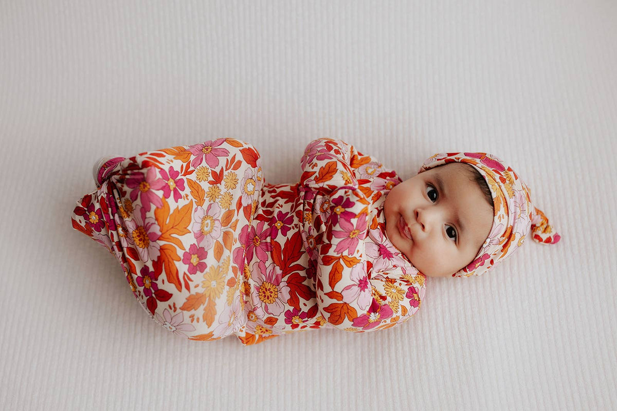 Three Little Tots - Wild Child Floral Hawaiian Knotted Gown — alternate product image, view 16