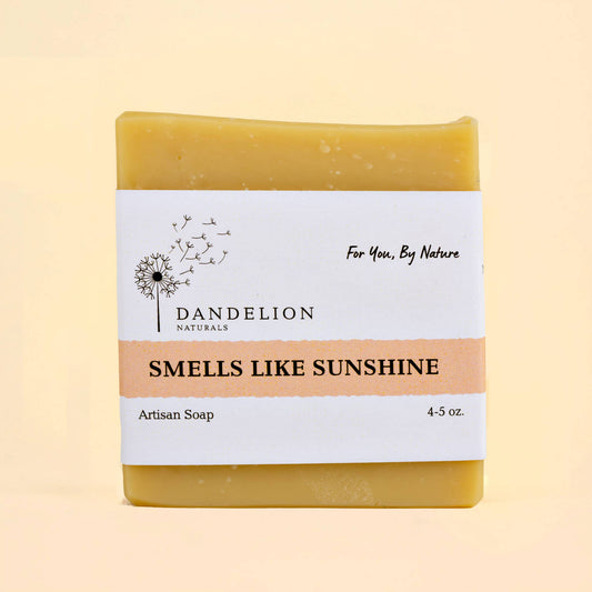 Dandelion Naturals - Jabón en barra «Smells Like Sunshine» | Jabón de pomelo, naranja y limón