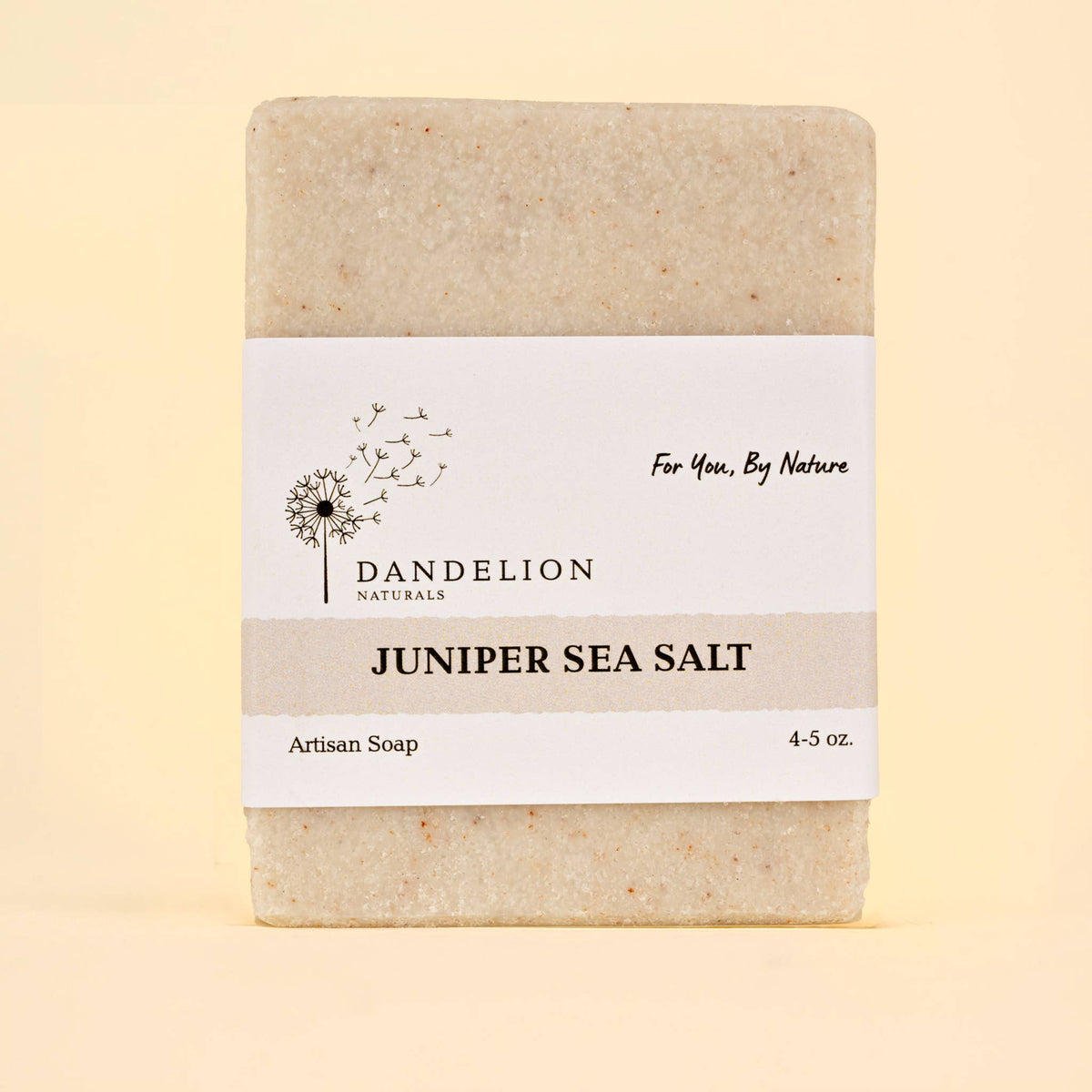 Dandelion Naturals - Jabón en barra de sal marina y enebro para hombre | Con aroma de aceites esenciales