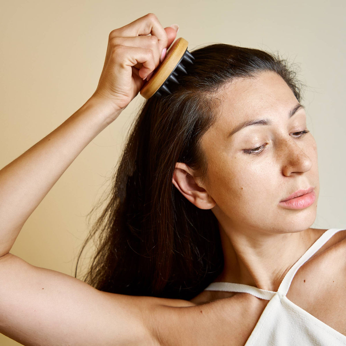 Bamboo + Silicone Scalp & Body Massager