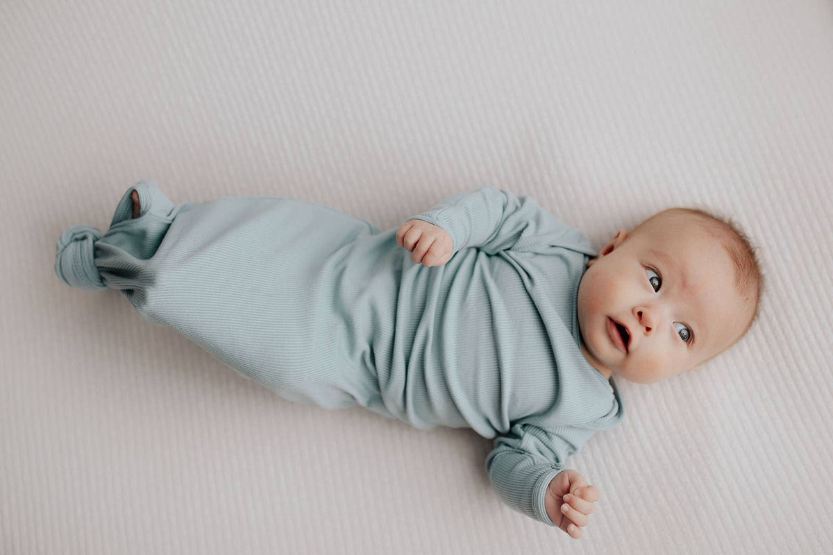 Three Little Tots - Blue Bird Knotted Gown — alternate product image, view 15