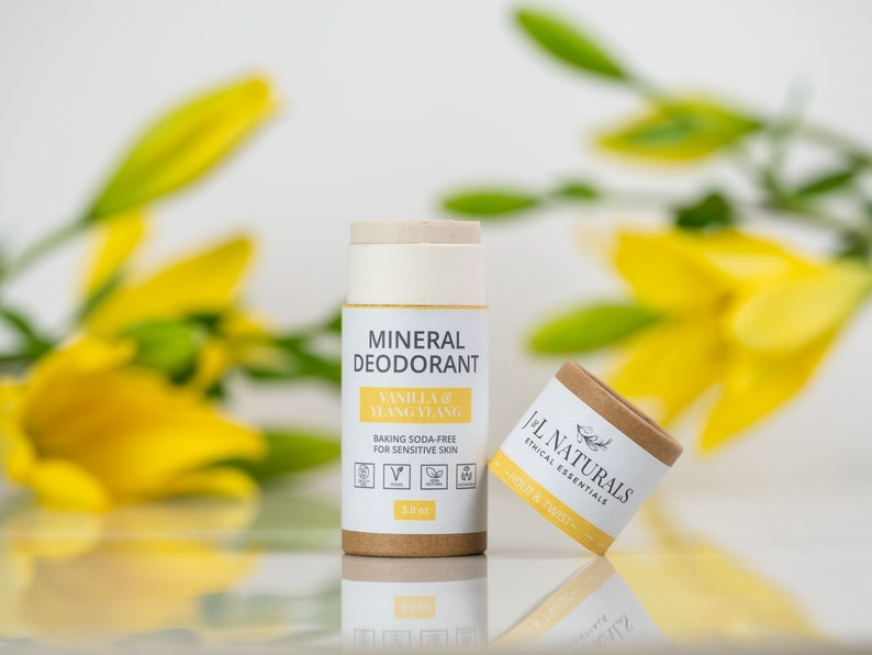 Natural Deodorant for Sensitive Skin - Baking-Soda Free (TRAVEL SIZE 1.3 oz.)
