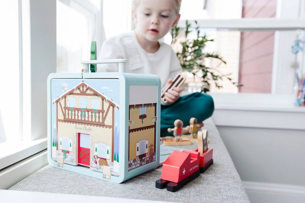 Jack Rabbit Creations Suitcase Series: Ski Chalet — alternate product image, view 3