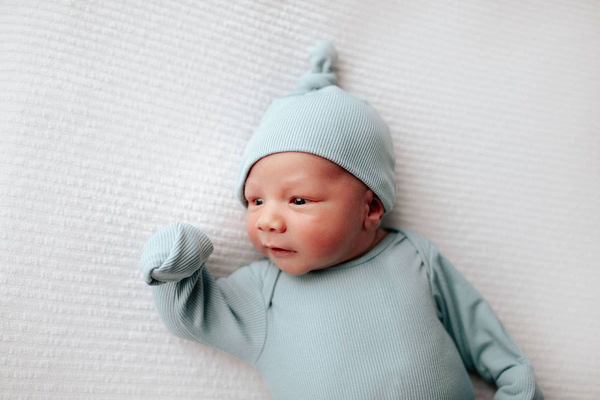 Three Little Tots - Blue Bird Knotted Gown — alternate product image, view 10