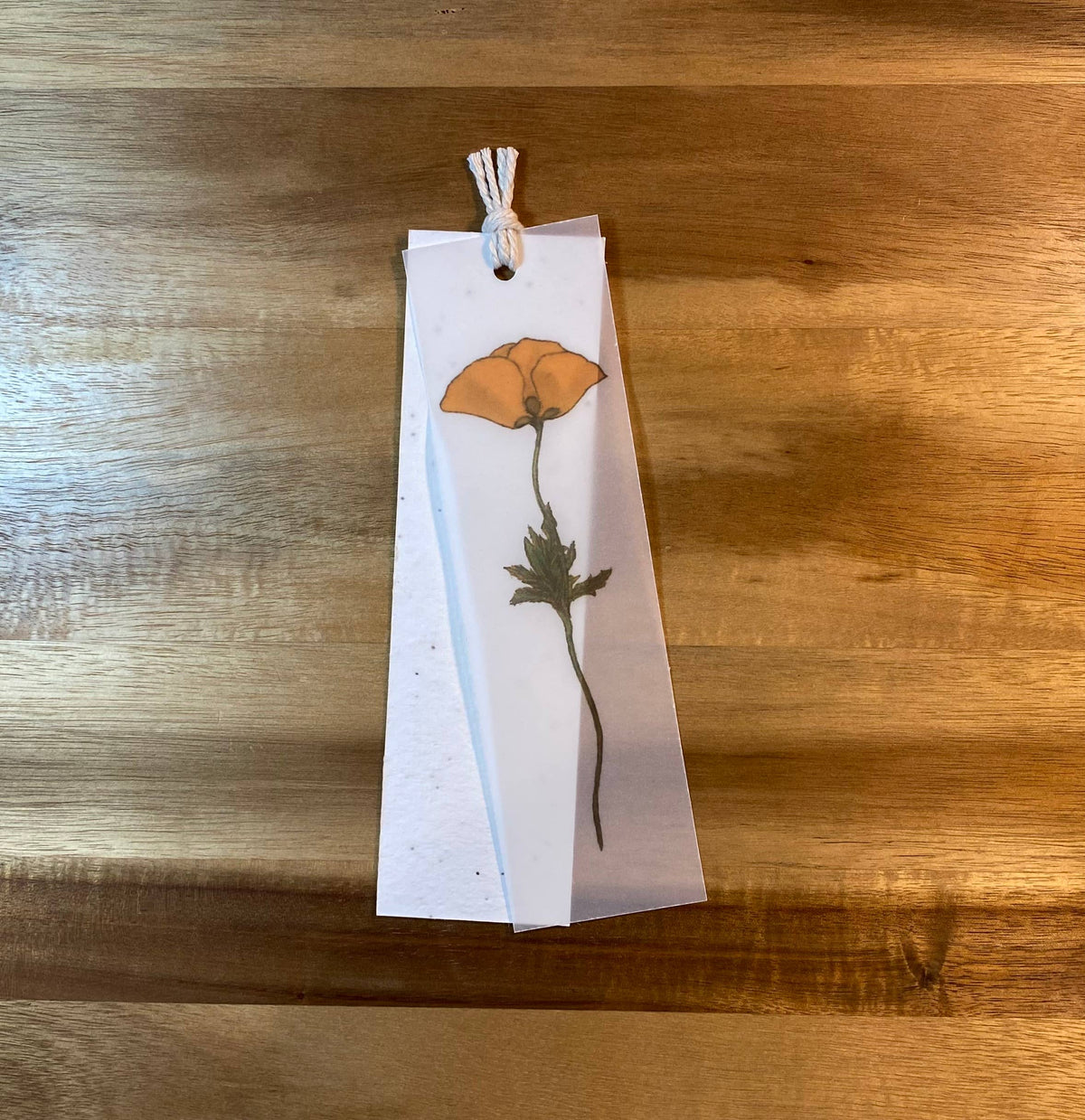 The Raven’s Edge Studio - Plantable Bookmark: 2 in 1 Wildflower Bookmark, Corn Poppy