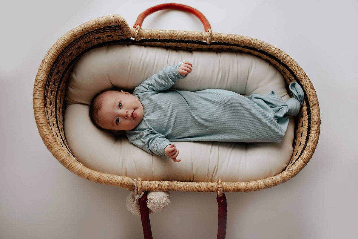 Three Little Tots - Blue Bird Knotted Gown — alternate product image, view 19