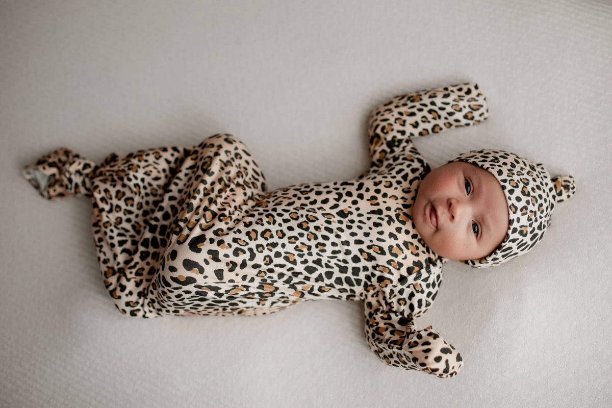 Three Little Tots - Leopard Knotted Gown — alternate product image, view 18