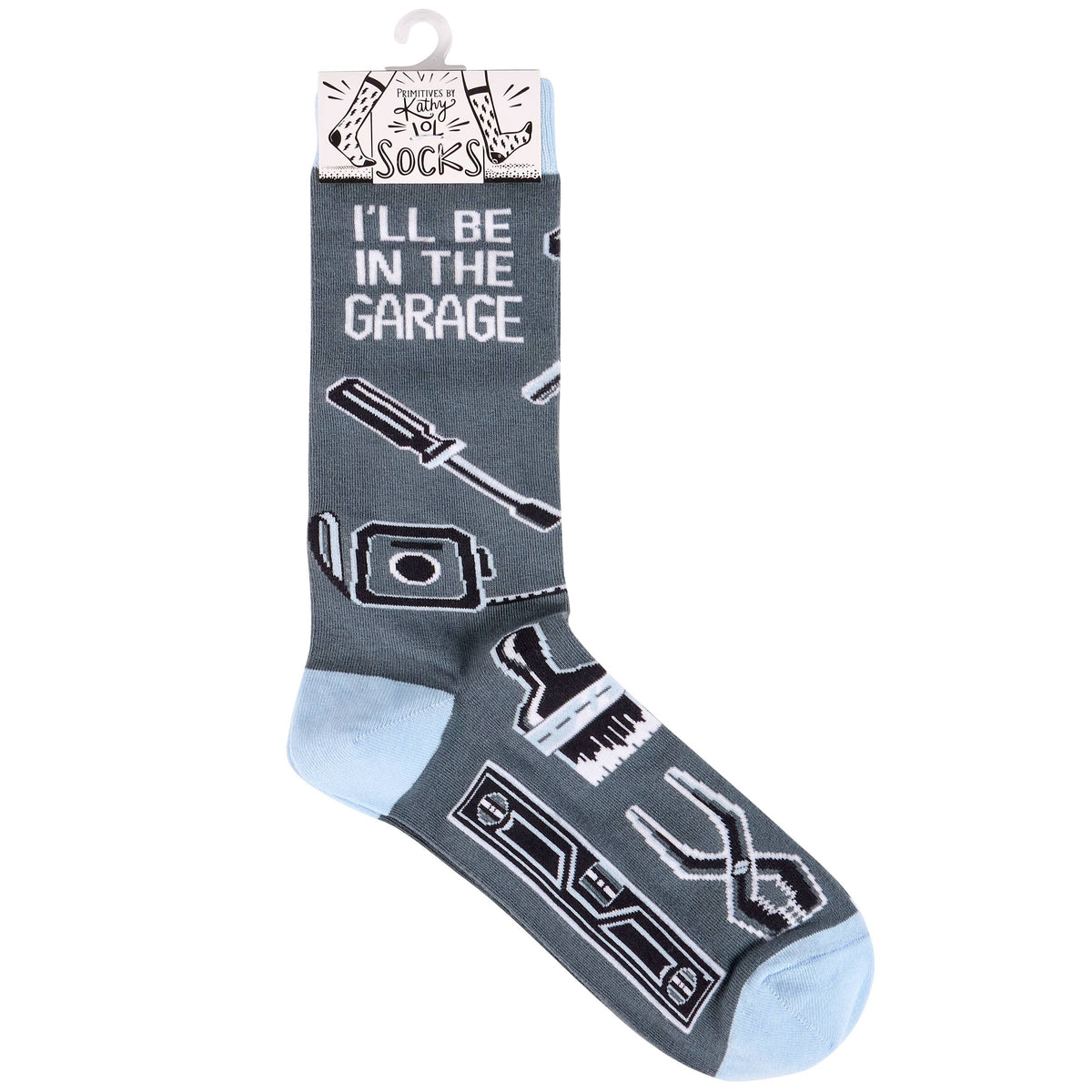 Primitives by Kathy - I'll Be In The Garage Socks