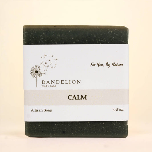 Dandelion Naturals - Jabón en barra de menta verde + romero + lavanda | Jabón de leche | Calma