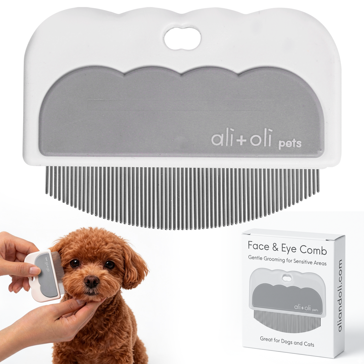 Ali+Oli - Ali+Oli Pets Eye & Face Grooming Comb for Dogs & Cats