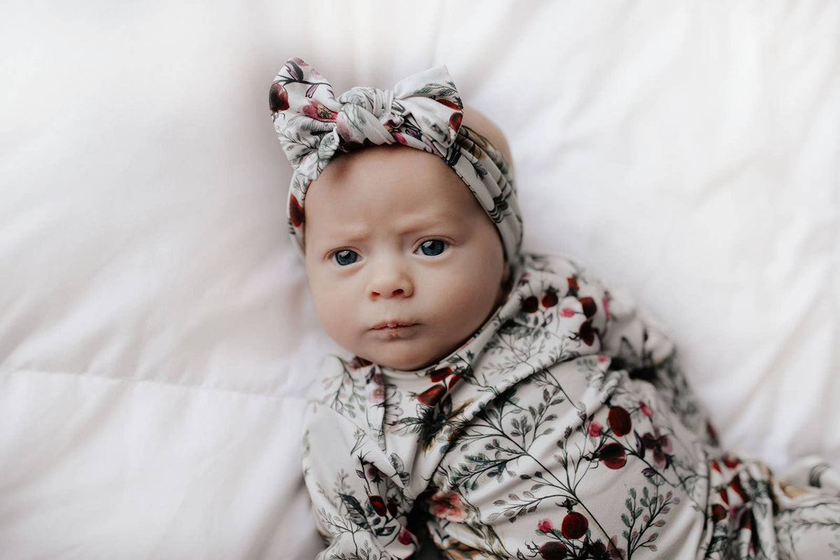 Three Little Tots - Floral Flower Knotted Gown — alternate product image, view 5