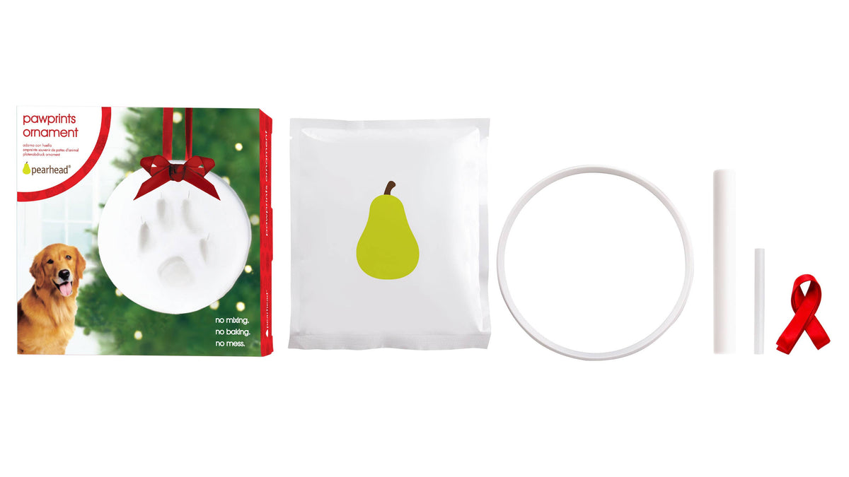 Pet Pawprint Christmas Ornament