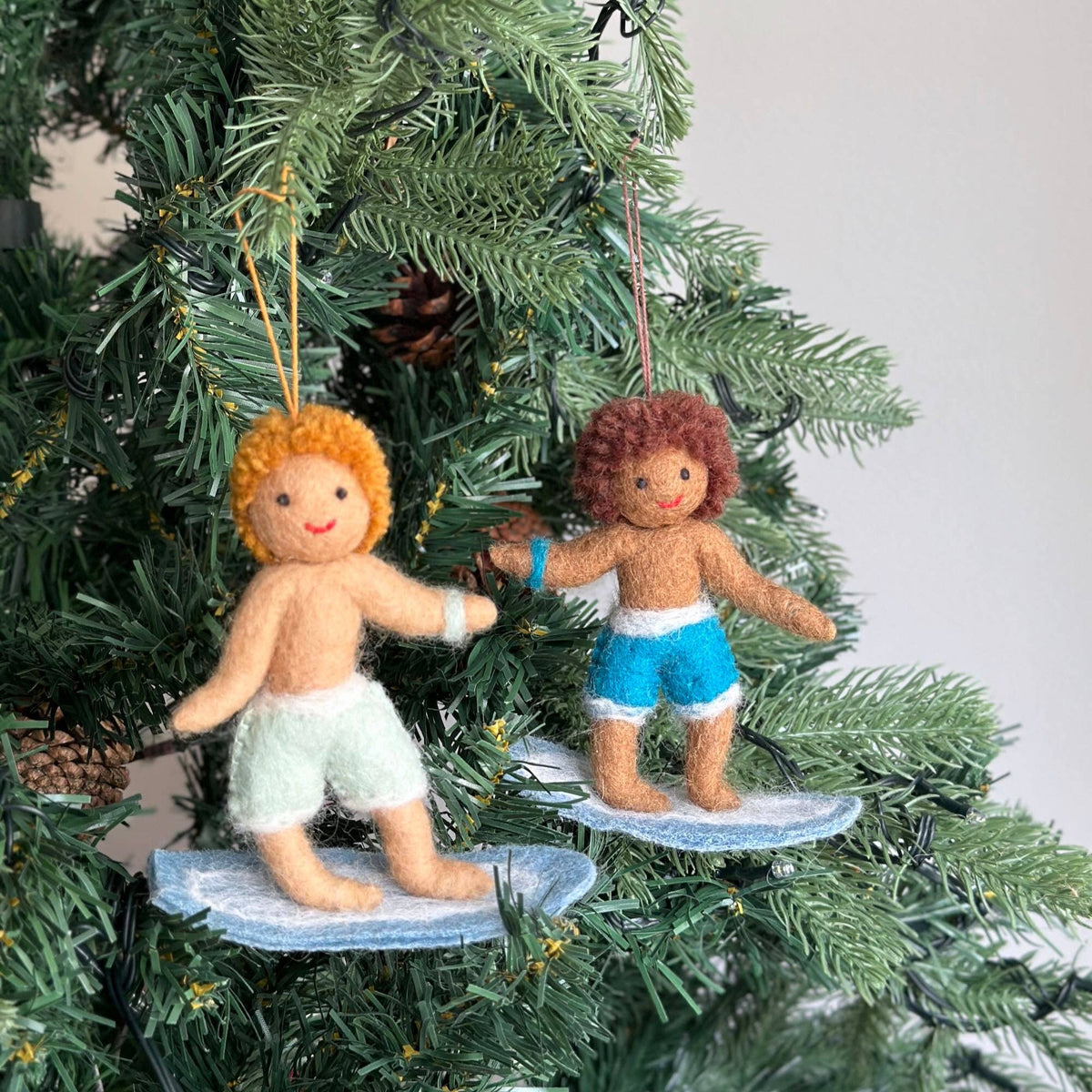 Ganapati - Felt Ornament - Surfer Boy