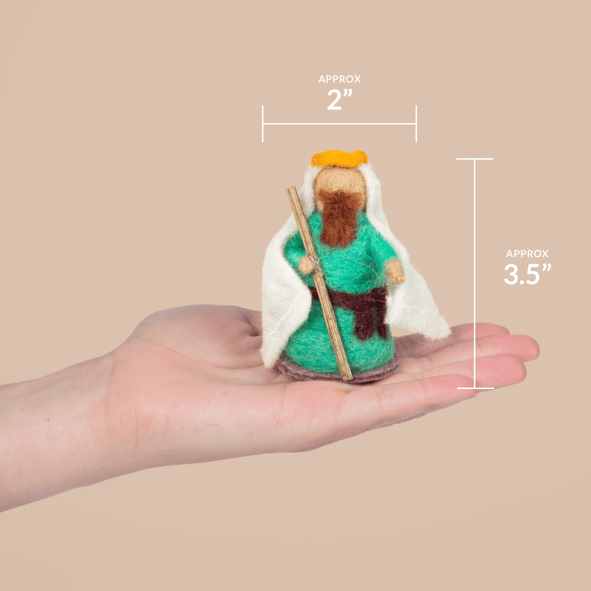 OmaOmaOma! Montessori-Inspired Wooden Learning Toys - Mini Holy Family Christmas Nativity Set (4-Piece Collection) — alternate product image, view 2
